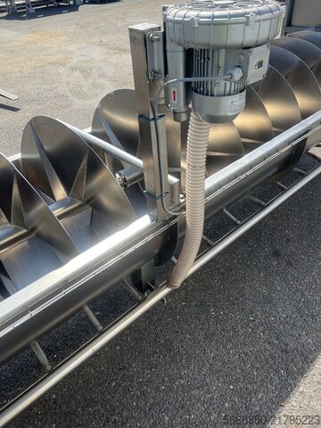 Meyve ve sebzeler için inox vidalı yıkama makinesi  