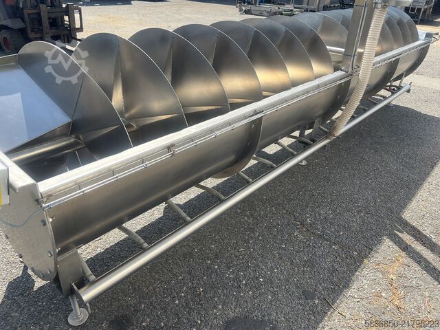 Meyve ve sebzeler için inox vidalı yıkama makinesi  