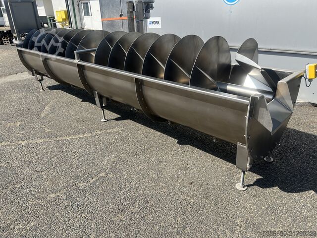 Meyve ve sebzeler için inox vidalı yıkama makinesi  