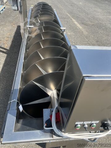 Meyve ve sebzeler için inox vidalı yıkama makinesi  