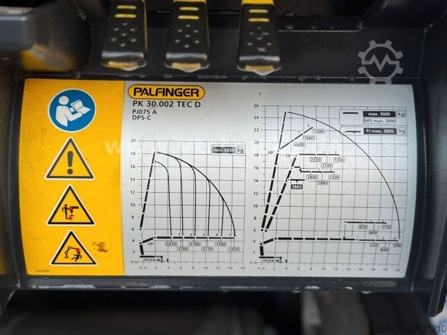 Żuraw samochodowy VOLVO FH 510 8x2 Palfinger Lift+Lenk Voll LUFT