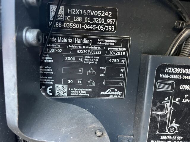 LPG'li forkliftler Linde H30T-02