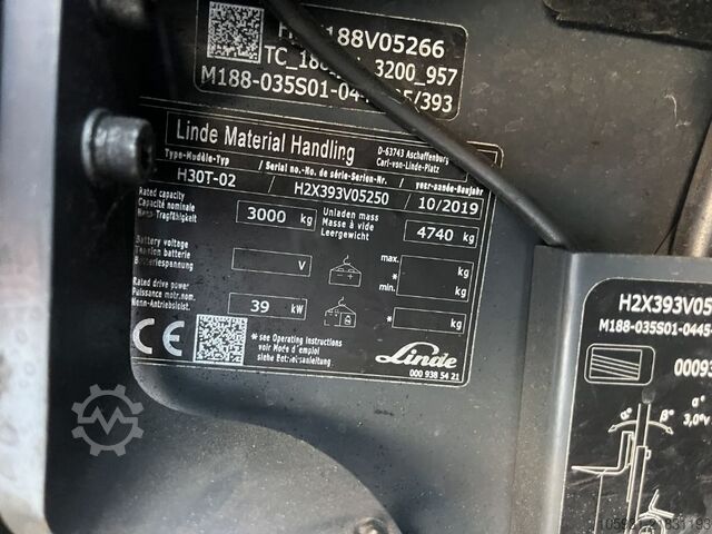 LPG'li forkliftler Linde H30T-02
