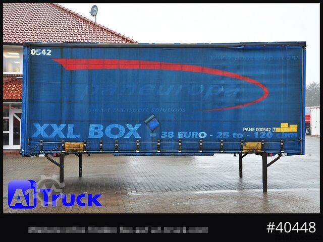 ตัวถังเปลี่ยนได้พร้อมกระบะพื้นเรียบและผ้าใบคลุม KRONE Wechselbrücke Jumbo BDF 7,82