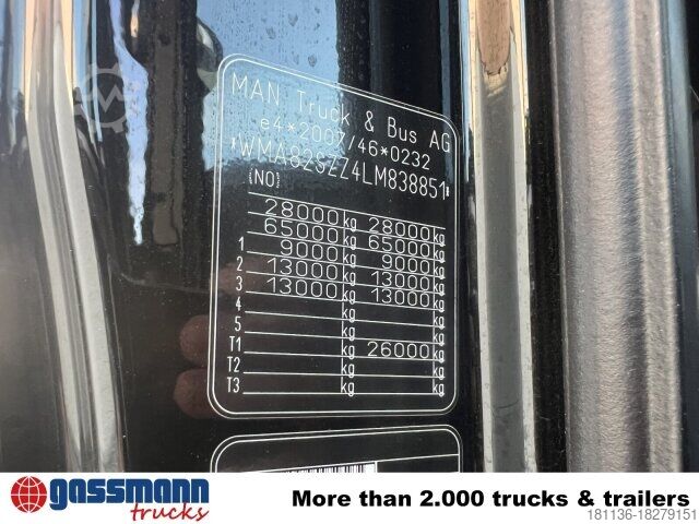 Chassi de caminhão MAN TGS 26.500 6X6 BL, Intarder