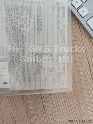 Самосвален камион MAN FE 460 / 6X4 / Wechsel Kipper BORDMATIK + SZM