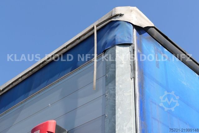 Auflieger mit Pritsche & Plane SCHMITZ CARGOBULL SCB S3T safety-roof Edscha