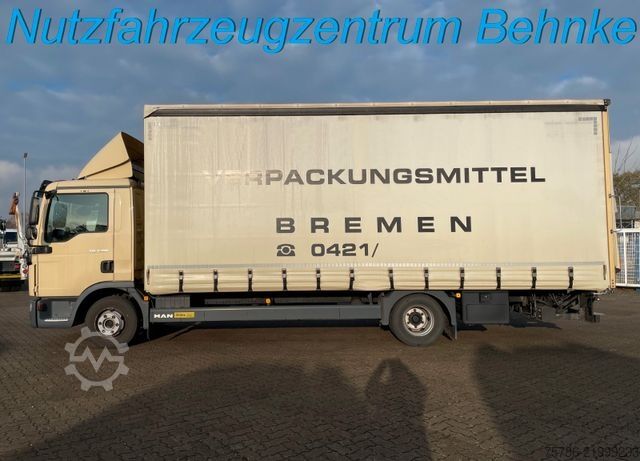 Kombi vozilo sa ceradom MAN TGL 7.180 BL Pritsche/ LBW/ AC/ Schiebegardine