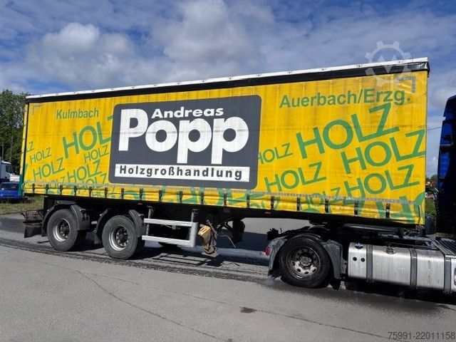 Open semitrailer with tarp ACKERMANN-FRUEHAUF Plane Spriegel Lenkachsen
