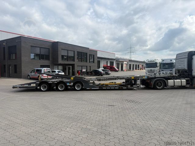 Auto met oplegger KÄSSBOHRER K.SOK Truck/Car Transporter, Novagrau