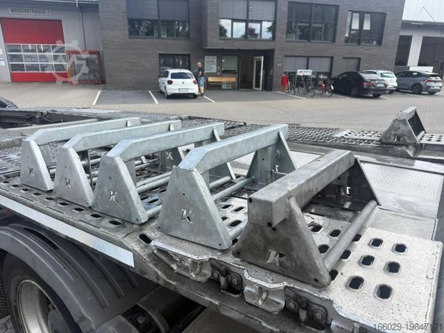 Auto met oplegger KÄSSBOHRER K.SOK Truck/Car Transporter, Novagrau