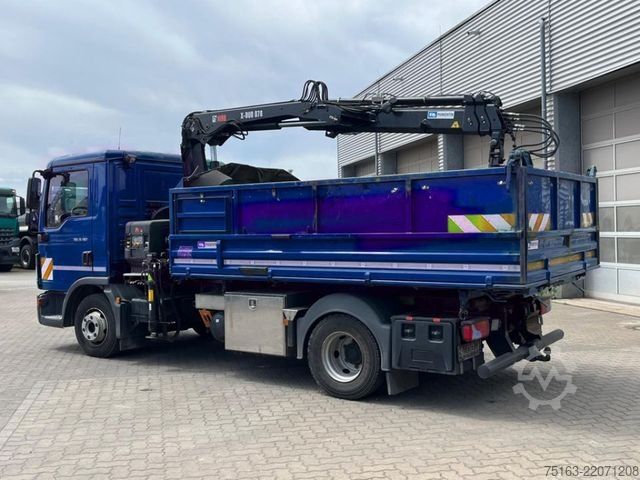 Furgão basculante MAN TG-L 8.190.4x2 BL 2-Achs Kipper Kran Hiab 078+Gr