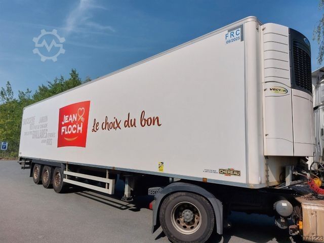 冷蔵セミトレーラー CHEREAU CSD-Tiefkühlauflieger-Carrier-SAF-Rohrbahnen