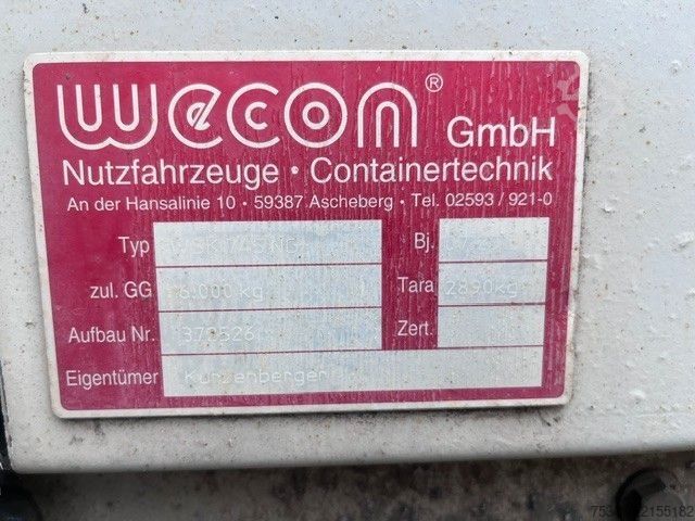 Remolque con caja móvil  BDF Koffer 7,45 m mit BRANDSCHADEN