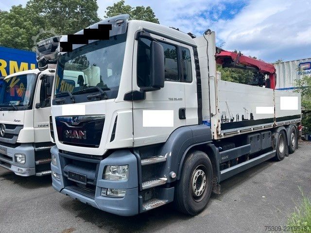 Бортовой грузовик MAN 26.400 mit PK 20501 L - Euro 6 - Klima - AHK -