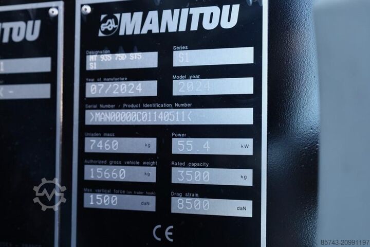 Teleskopinis krautuvas Manitou MT935 75D ST5 S1 Valid inspection, *Guarantee! 4x4