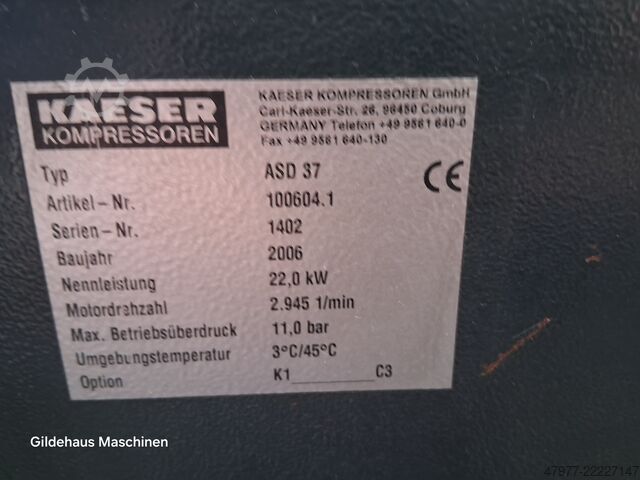 винтов компресор Kaeser ASD 37