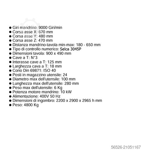 Vertikalt bearbetningscenter FAMUP MCX 700