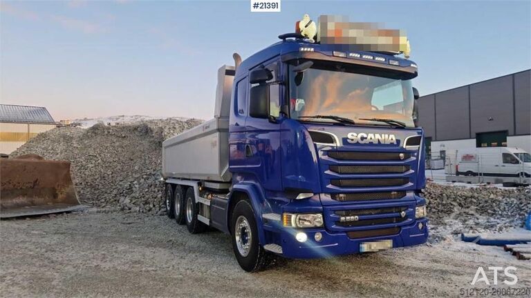 Lori sampah Scania R580 8x4 tippbil. Mye deler byttet!