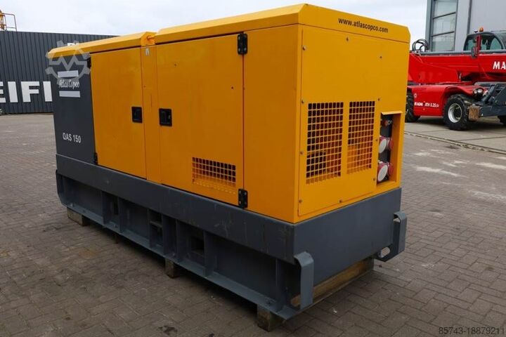 إجمالي Atlas Copco QAS 150 Diesel, 150KVA * Non Working *