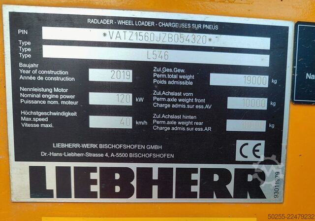 装载机 LIEBHERR L 546 kein 524 526 538 542 550 Tip Top Zustand