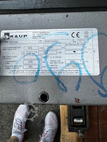 Kahden kuormalavan haarukka Kaup Kaup 2T429 Doppelpalettengabel