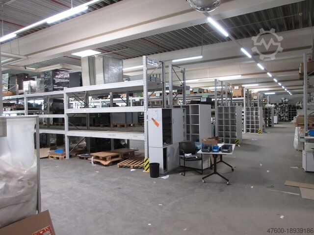 Hochregallager 300lfm Palettenregal Regal Höhe 2,75m Schwerlastregal Tr 3000Kg mit Holzböden