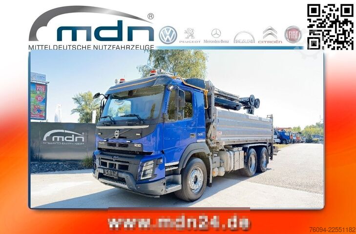 Grúa montada en camión VOLVO FMX 500 6x4 KRAN abstattelbar 18m Kipper Bordmat