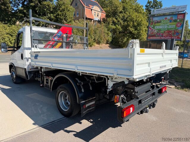 Furgón volquete IVECO Daily 72-180 Meiller Kipper Kran 10m FUNK AHK