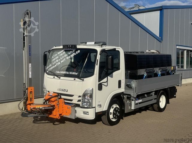 Pritschenwagen ISUZU NPR Gießfahrzeug, Gießarm, Wassertank 4250 Ltr
