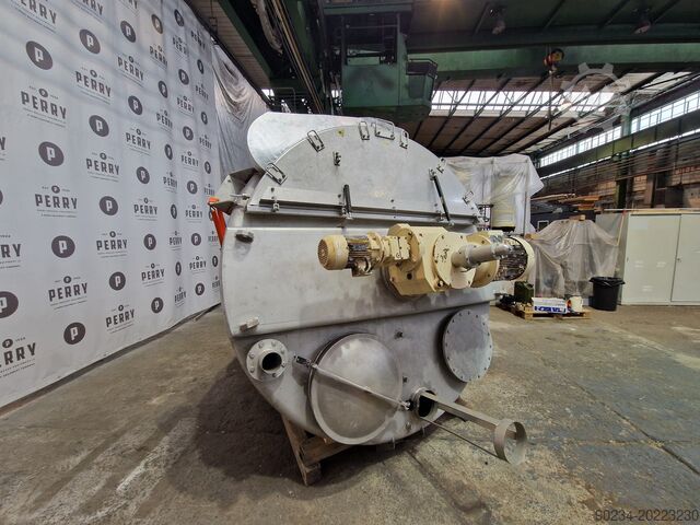 3 125 liters Hosokawa modell 35-MSC-44 rustfritt stål Nauta mikser – dobbel skrue HOSOKAWA 35-MSC-44