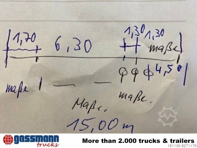 Auflieger mit Pritsche & Plane  GUGGENMOOS Plattform-Auflieger
