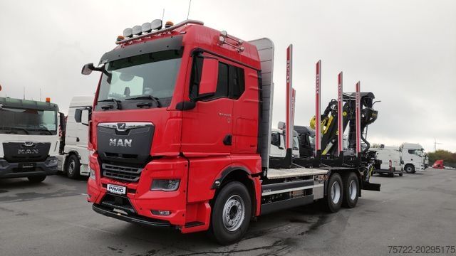 Autocarro forestale MAN TGX 33.510 6x4 BL/KRAN TAJFUN LIV ODER EPSILON
