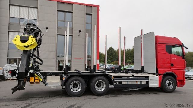 木材運搬トラック MAN TGX 33.510 6x4 BL/KRAN TAJFUN LIV ODER EPSILON