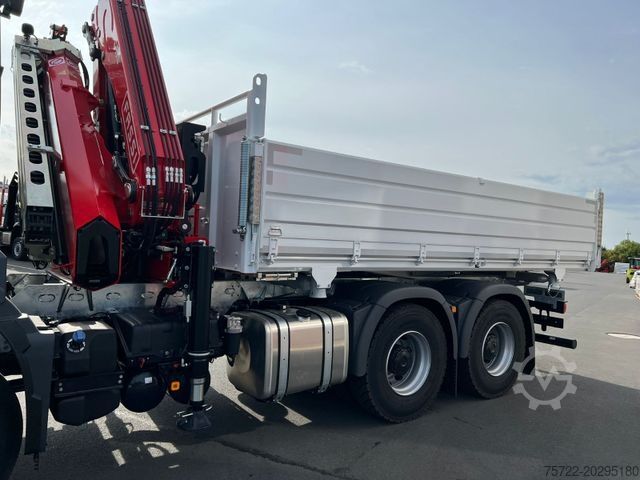 तीन तरफा डंप ट्रक MAN TGS 26.400 6x4 Krankipper Fassi/SOFORT VERFÜGBAR