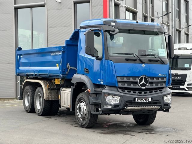 Trīspusējs kravas pašizgāzējs MERCEDES-BENZ Arocs 2643 6x4 Dreiseitenkipper Meiller  SOFORT