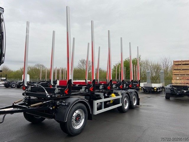 Log trailer PAVIC HTA27 68E/Luftfederung/Schemel/Achse Liftbar