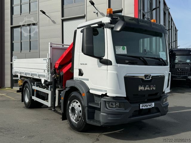 삼방향 덤프 트럭 MAN TGM 18.320 4x2 BB 3-Seiten Krankipper Palfinger