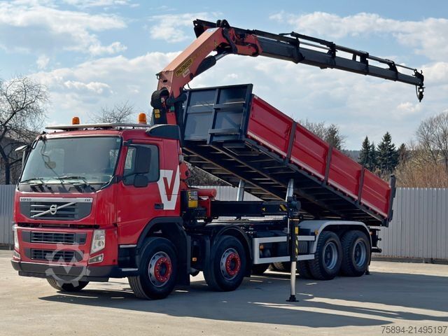 Кран монтиран на камион VOLVO FM 420 Kipper 6,40m *PK 33002/FUNK *8x4