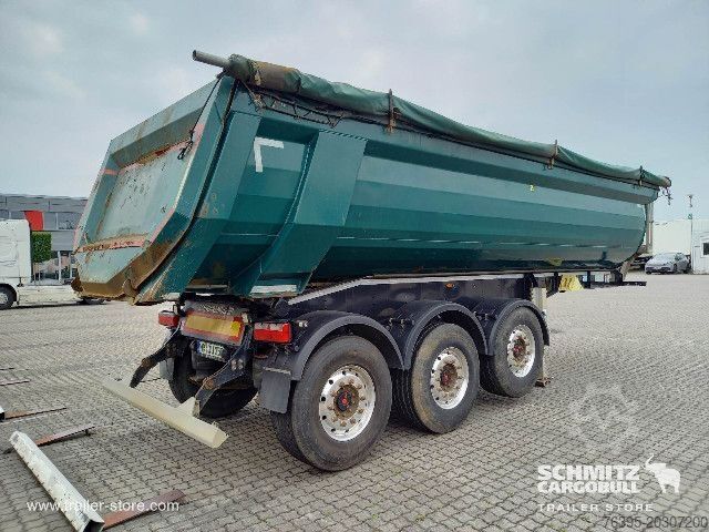 Kiper poluprikolica Schwarzmüller Semitrailer Tipper Steel half pipe body 23m³