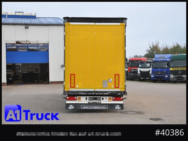 Trailer semi terbuka dengan terpal SCHMITZ SCS 24, Mega, Varios