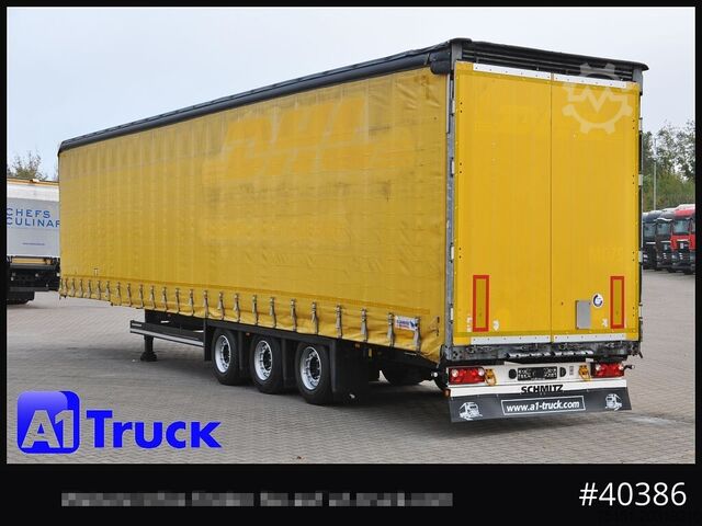 Trailer semi terbuka dengan terpal SCHMITZ SCS 24, Mega, Varios