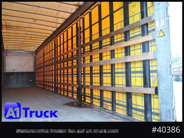 Trailer semi terbuka dengan terpal SCHMITZ SCS 24, Mega, Varios