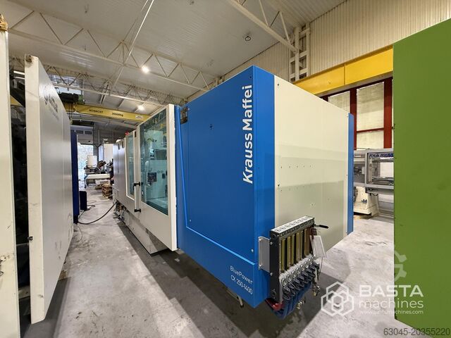 Krauss Maffei KM250-1400CX (2014) zils, Power LRX150 lineārais robots Krauss Maffei KM250-1400CX