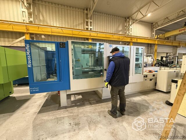 Krauss Maffei KM250-1400CX (2014) blu power LRX150 robot linear Krauss Maffei KM250-1400CX