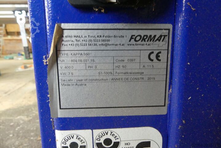 Format cirkularna pila 4 Format 4 Kappa 550