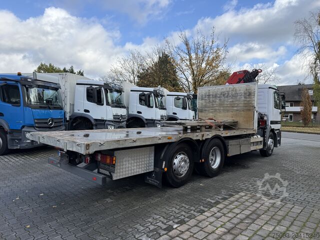 Φορτηγό με επίπεδη καρότσα Mercedes-Benz Actros 2535 6X2 HMF 2420 bis 25 Meter