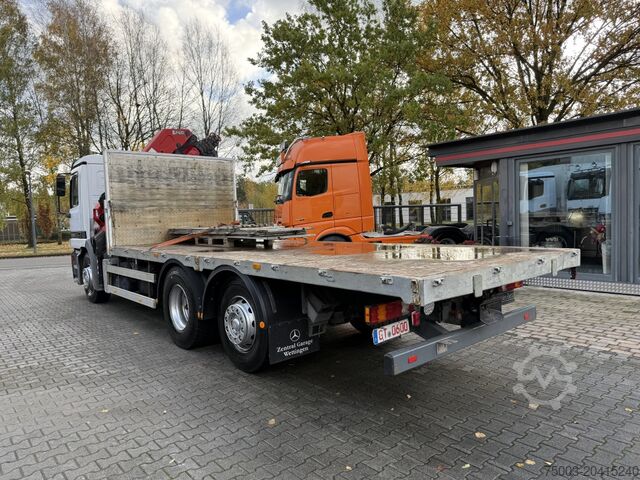 Φορτηγό με επίπεδη καρότσα Mercedes-Benz Actros 2535 6X2 HMF 2420 bis 25 Meter