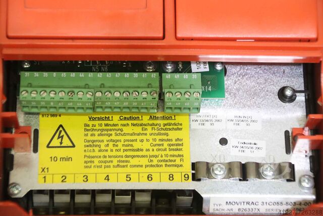 Частотный преобразователь 5,5 кВт SEW-EURODRIVE Movitrac 31C055-503-4-00