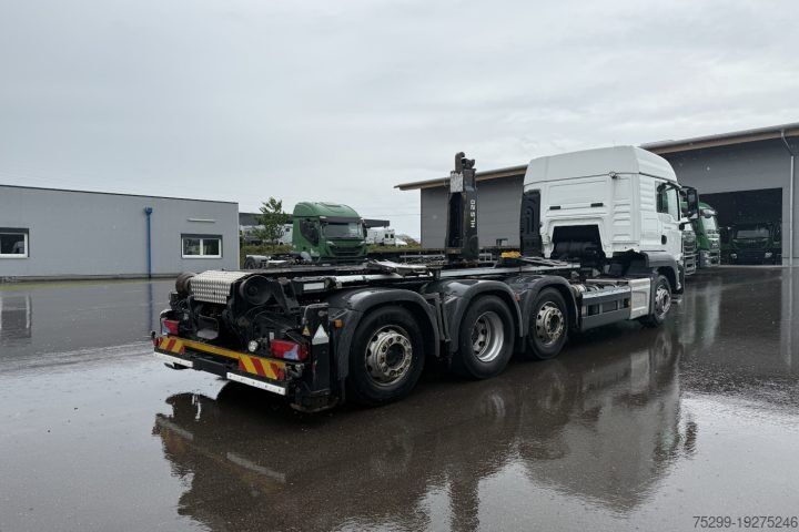 Φορτηγό γερανός roll-off MAN TGS 34.420 8×2 M-TEC Silosteller / Swiss-Vehicle